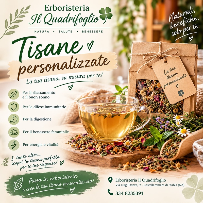 Tisane personalizzate: il benessere della natura, su misura per te
