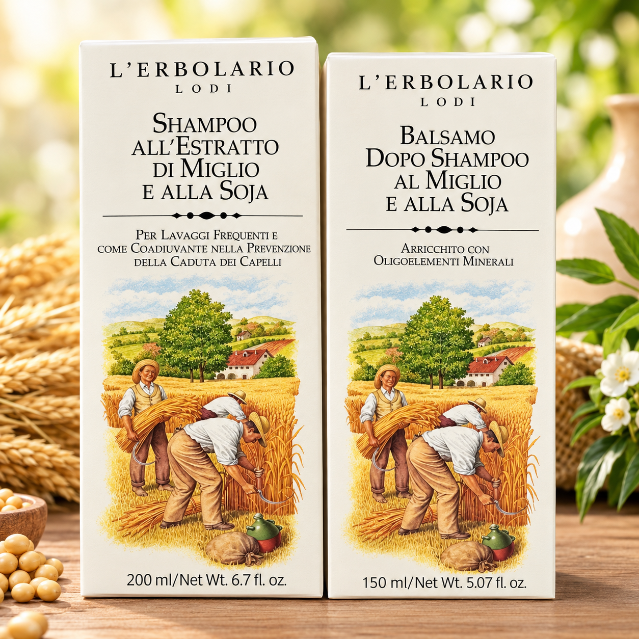 shampo e balsamo vetrina